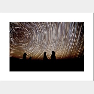 Pinnacles Star Trails Posters and Art